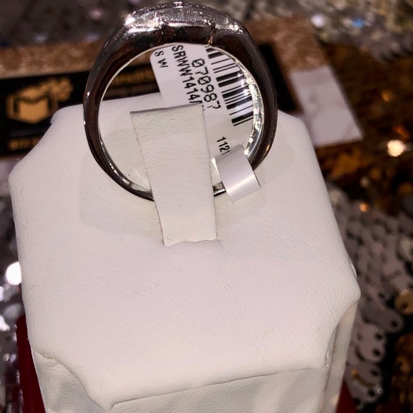 Real diamond men ring custom made w/ SI diamonds classy NOT CZ or fake stones - Picture 7 of 8